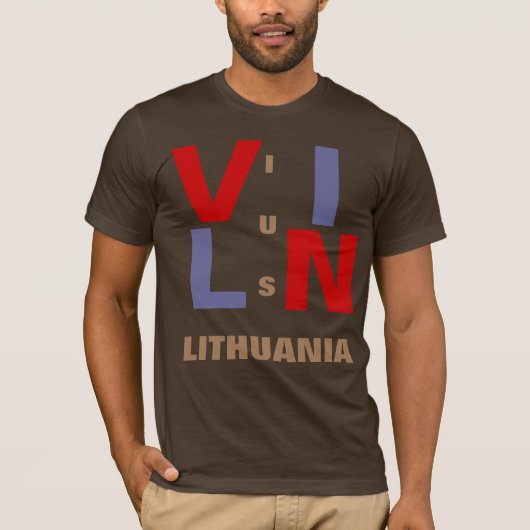 ビリニュスリトアニア Tシャツ (正面)