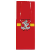 ビリニュス国旗、リトアニアワイン抱き枕 ワインギフトバッグ (正面)