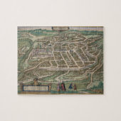 ビリニュス、「Civitates Orbis Tからのリスアニアの地図、 ジグソーパズル (横)