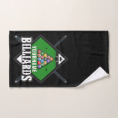 ビリパーソナライズされたヤード名キューラックプールルーム バスタオルセット (ハンドタオル)