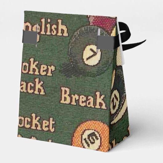 ビリパーソナライズされたヤード玉背景 フェイバーボックス (裏面サイド)