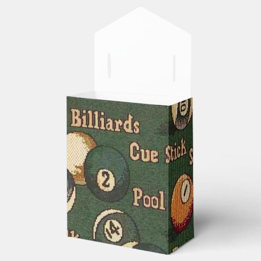 ビリパーソナライズされたヤード玉背景 フェイバーボックス (オープン)