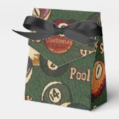 ビリパーソナライズされたヤード玉背景 フェイバーボックス (正面サイド)