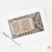 ビリビン展ポスターのシール 長方形シール (封筒)