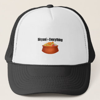 ビリヤニ > 面白い食べ物好きTシャツ キャップ