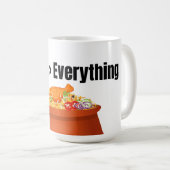 ビリヤニ > 面白い食べ物好きTシャツ コーヒーマグカップ (正面右)
