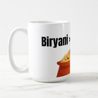 ビリヤニ > 面白い食べ物好きTシャツ コーヒーマグカップ