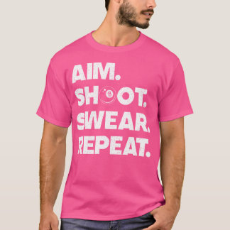 ビリヤーおもしろいドのプール愛好家のためのビリヤード・アート Tシャツ