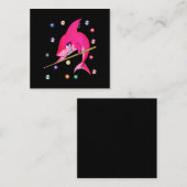 ビリヤーおもしろいド·プール·シャーク·メス スクエア名刺 (正面/裏面)