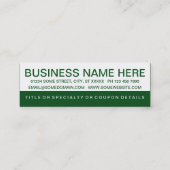 ビリヤーはっきりしたズ顧客ロイヤリティ ロイヤリティカード (裏面)