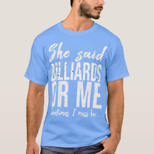 ビリヤードおもしろいスポーツギフトアイディア Tシャツ