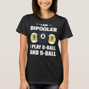 ビリヤードおもしろいビリヤード選手 Tシャツ