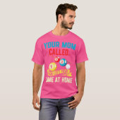 ビリヤードおもしろいプールキュー Tシャツ (正面フル)
