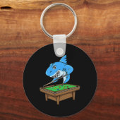 ビリヤードおもしろいプールシャークホールスヌーカージョークBili キーホルダー (正面)