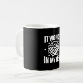 ビリヤードおもしろいプール選手のスヌーカーに働いた コーヒーマグカップ (正面左)