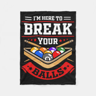 ビリヤードおもしろい選手のためのビリヤードの衣装 フリースブランケット