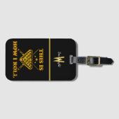 ビリヤードことわざ強調表示プールゲームプライド ラゲッジタグ (正面横)