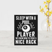 ビリヤードでのビリヤードでのビリヤードおもしろいのビリヤード カード (黄色い花)