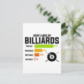 ビリヤードで負ける理由 ポストカード (スタンド正面)