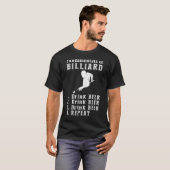 ビリヤードとビール:完璧な組み合わせティー Tシャツ (正面フル)