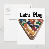 ビリヤードに遊行きよう ポストカード (正面/裏面)
