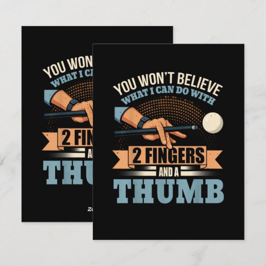 ビリヤードのおもしろさ シーズンカード (正面/裏面)