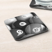 ビリヤードのコルクのコースターセット コースター (左側)