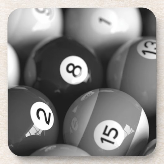 ビリヤードのコルクのコースターセット コースター (正面)