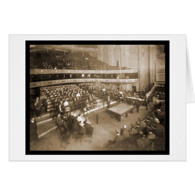 ビリヤードのシカゴILの写真1906年 (正面横)