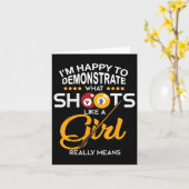 ビリヤードのシャツ カード (黄色い花)