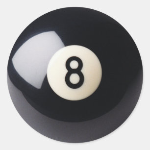 ビリヤードのスヌーカーの8ボールのステッカー ラウンドシール