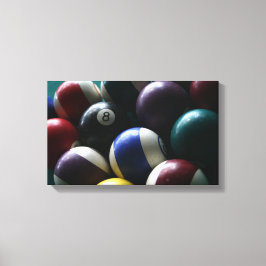 ビリヤードのテーブルキャンバス写真ゲームルーム写真 キャンバスプリント