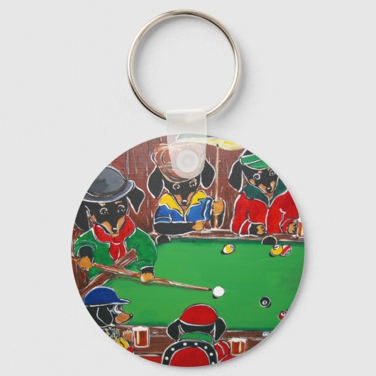 ビリヤードのドキュ キーホルダー (正面)