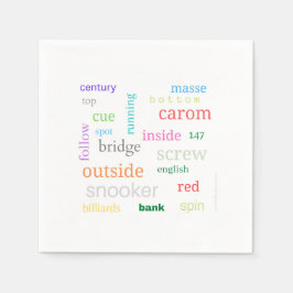 ビリヤードのナプキン スタンダードカクテルナプキン