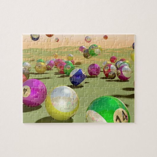 ビリヤードのパズル ジグソーパズル (横)