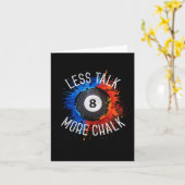 ビリヤードのプールホールスポーツより少ないトークより多くのチョーク カード (黄色い花)