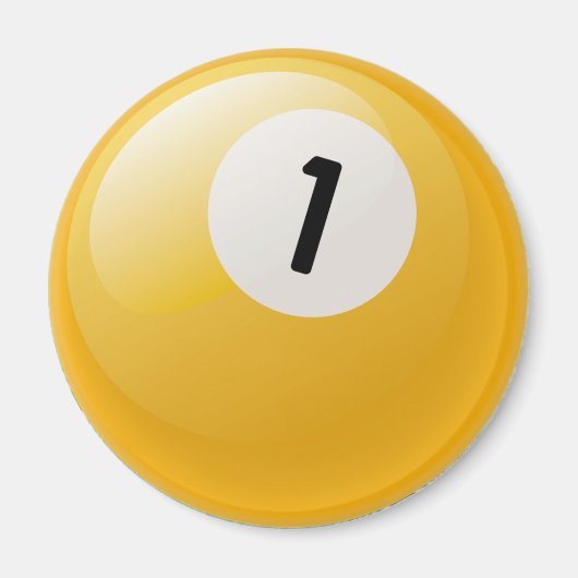 ビリヤードのボールを数える マグネット (正面)