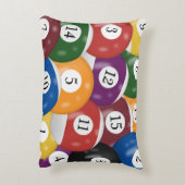 ビリヤードのボールパターン アクセントクッション (裏面(縦))