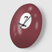 ビリヤードのボール番号7 ラージ壁時計 (傾斜)