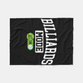 ビリヤードのモードオンおもしろい – ビリヤードのプレイヤー フリースブランケット (正面(横))