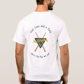ビリヤードの棚および棒のチームワイシャツ Tシャツ (裏面)