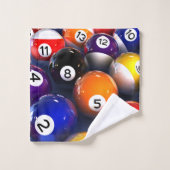 ビリヤードの浴室タオルセット バスタオルセット (ウォッシュタオル)