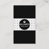 ビリヤードの焦点のスタンプカード ロイヤリティカード (裏面)