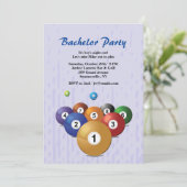 ビリヤードの玉の招待状 招待状 (スタンド正面)