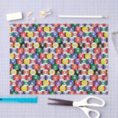 ビリヤードの玉突の玉パターン 薄葉紙 (クラフト)