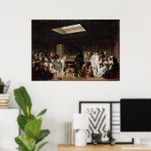 ビリヤードの試合 ポスター (ホームオフィス)