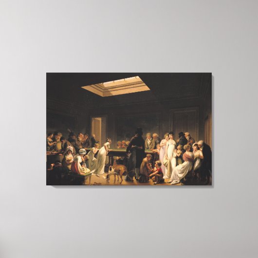 ビリヤードの試合， 1807 キャンバスプリント (正面)