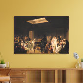 ビリヤードの試合， 1807 キャンバスプリント (インサイチュ (リビング))