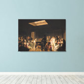 ビリヤードの試合， 1807 キャンバスプリント (インサイチュ (ウッドフロア))