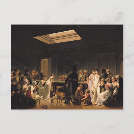 ビリヤードの試合, 1807 ポストカード (正面)